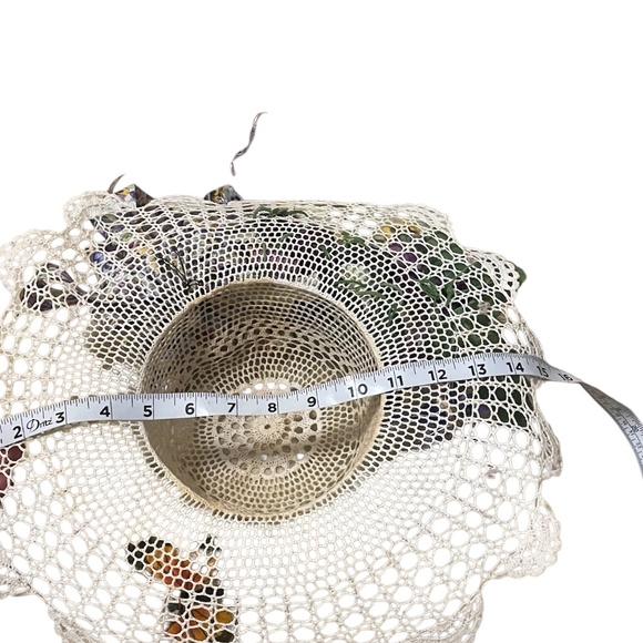 Vintage Crochet Doily Floral Hat - Picture 8 of 10